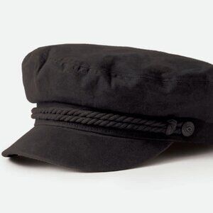 Brixton Unisex Black Fiddler Fisherman Cap